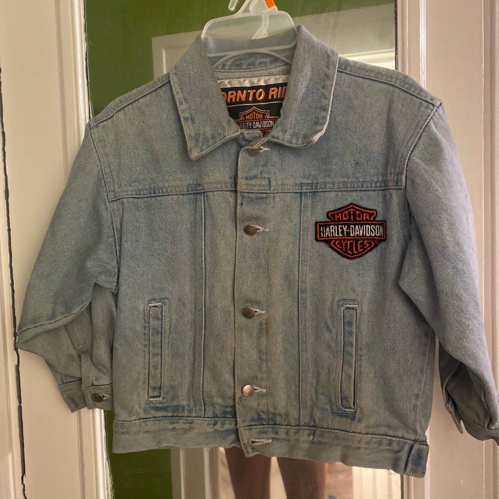 Harley-Davidson Light Blue Jean Jacket for Kids